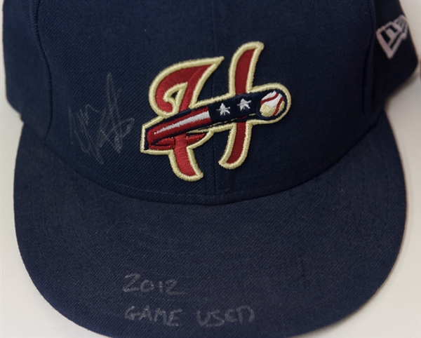 Lot Of 3 Harrisburg Senators Game Worn & Signed Hats